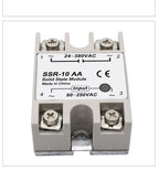 1pcs Solid State Relay Single Phase Non-contact SSR DC To DC AC To AC DC To AC 24-380VAC 10A 25A 40A 50A 60A 80A 100A