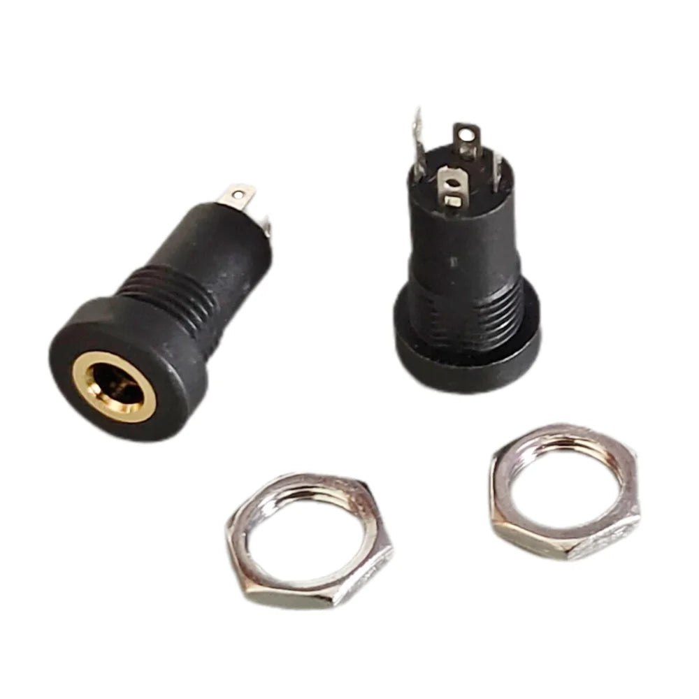 2/5/10Pcs PJ392A 3.5mm Stereo Audio Jack Socket 3/4 Pole Solder Panel Mount with Nut Female Headphone Connector
