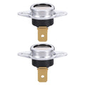 2Pcs Modular Limit Switch for Furnace Fireplace Water Heater Space Heater High Temperature Safety Cutoff Manual Reset Thermostat