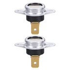 2Pcs Modular Limit Switch for Furnace Fireplace Water Heater Space Heater High Temperature Safety Cutoff Manual Reset Thermostat