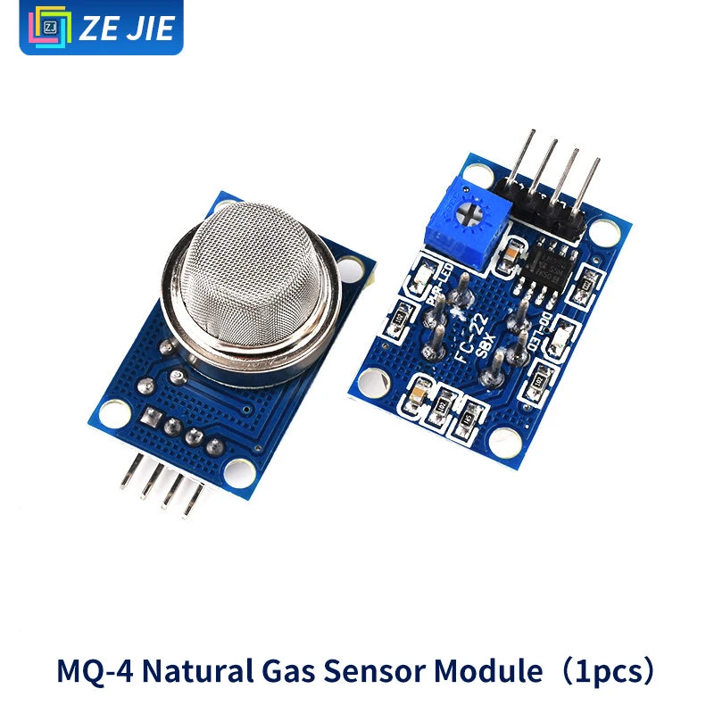 Smoke Gas Sensor Module MQ‑2/3/4/5/6/7/8/9, MQ‑135, Detect Flammable Gas, Alcohol, Carbon Monoxide