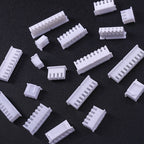 50Pcs JST XH2.54 2/3/4/5 Pin Terminals Plastic Shell Male Plug + Female Socket Wire Connector XH 2.54 2P 3P 4P 5P 6P 7P 8P9P 10P