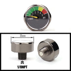 Air Mini Micro Pressure Gauge Manometre Manometer | Thread 1/8BSP(G1/8) 1/8NPT M10 M8 | 30PSI 300PSI 5000PSI 6000PSI 350BAR