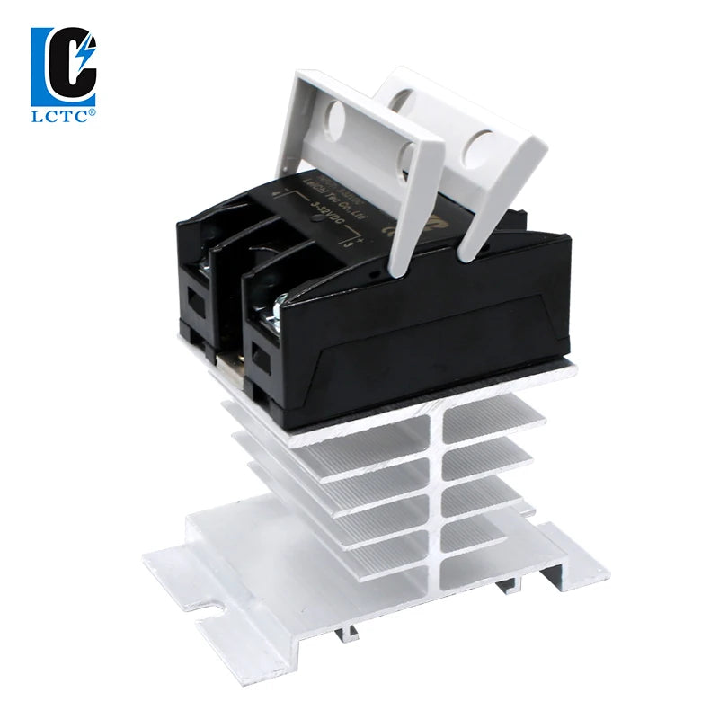LCTC SSR 0-10V 4-20MA 0-5V Power Voltage Regulator Relay 10A 25A 40A DA AA DD VA Single Phase Solid State Relay With Heat Sink