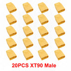 XT90 Male Female Connector Plug Welding Terminal Plugs for RC Lipo Battery Drone Boat Airplane Wire Cable Connectors Adapter
