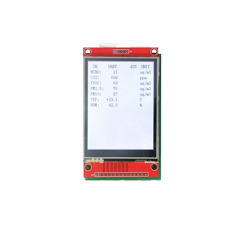 1PCS YYS 7IN1Air Quality Sensor PM10 PM2.5 CO2 CH2O TVOC Temp&Hum Gas Sensor Module M702B