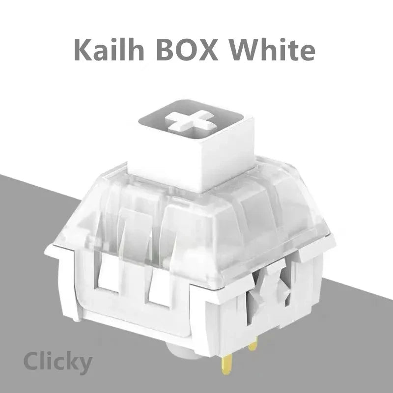 Kailh Box White DIY Custom Mechanical Keyboard Clicky White Compatible Cherry MX SMD RGB 3 Pins Tactile Switch