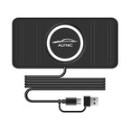 Wireless Charger Car Silicone Pad Stand For iPhone 17 16 14 13 12 Xiaomi Samsung Huawei Mobile Phone Fast Car Wireless Charging