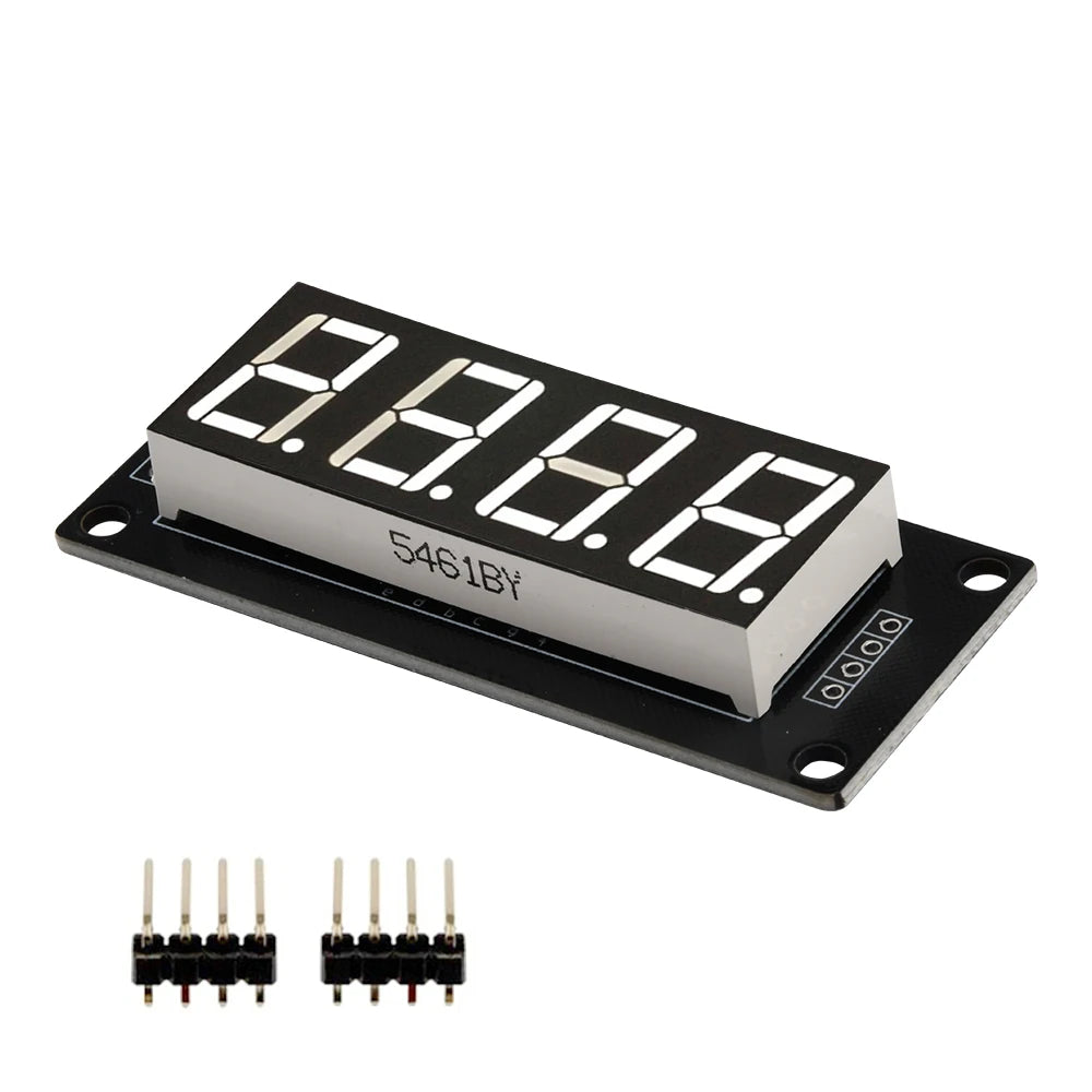 2PCS TM1637 4 Digit 7 Segment LED Display Digital Tube Module 0.56 Inch Time Clock Indicator Tube Module Red Blue Green Yellow