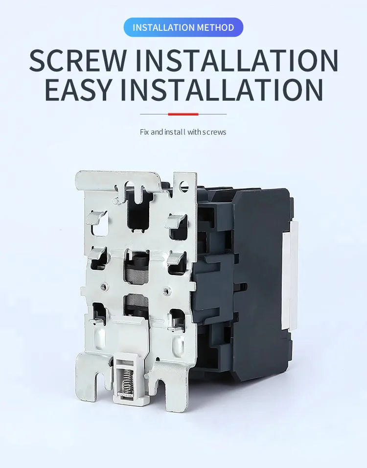 LC1-D50 AC Magnetic Contactor 50A 1NO 1NC Starter Relay Contactor 220V/380V 50/60Hz 3 Electric Contactors