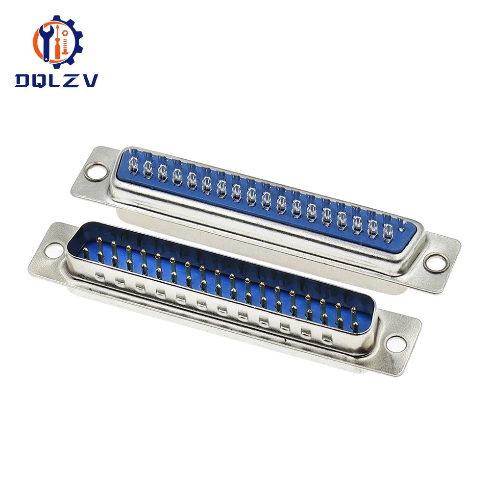 5PCS D-SUB 9 15 25 37 Pin Male Female Solder Type Connector DIP Straight Mount Serial Port Adapter 2 Rows DB9 DB15 DB25 DB37