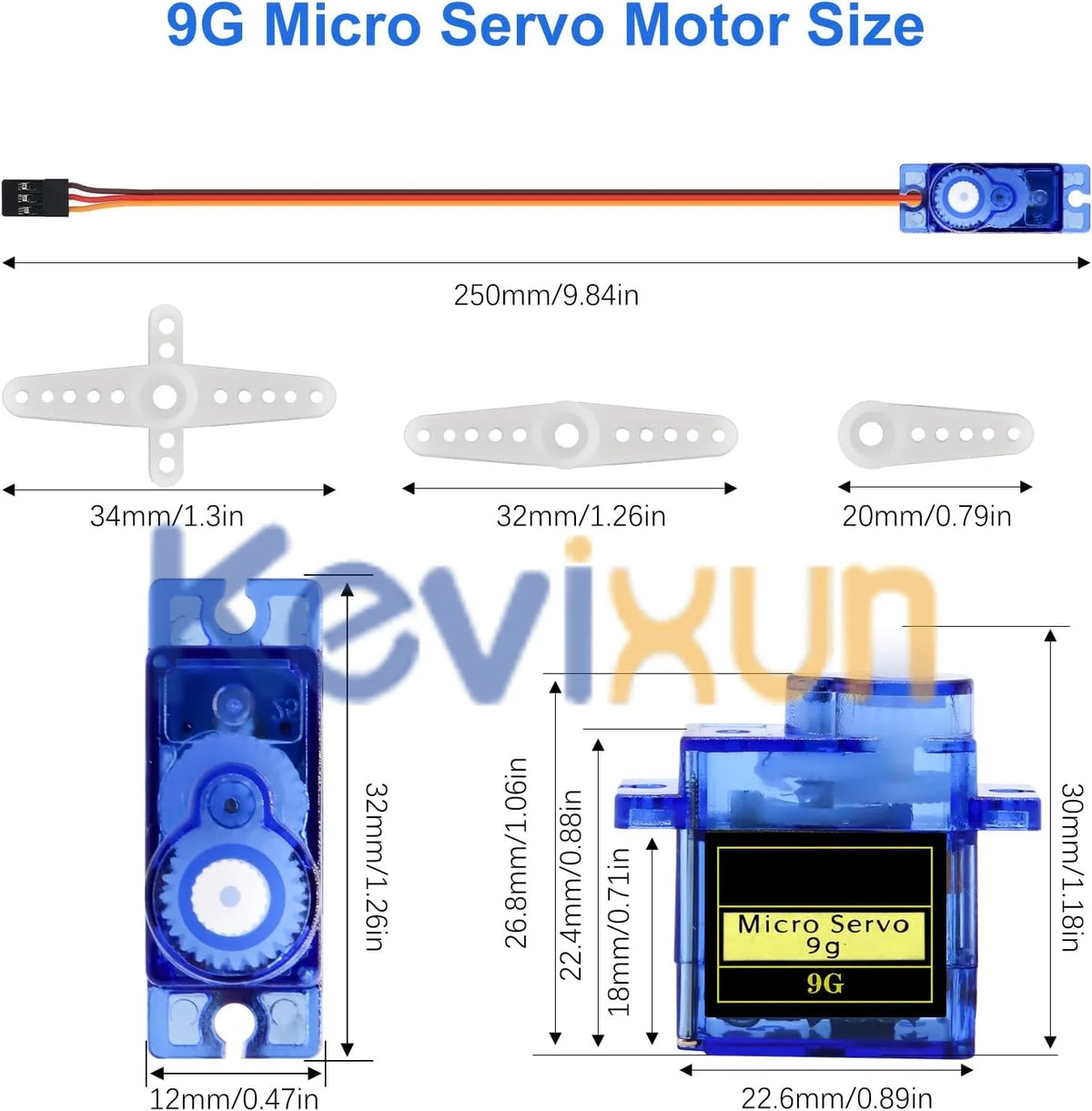 2/5/10 PCS SG90 9G Micro Servo Motor Control for RC Robot Arm Servomotor Toy Airplane Helicopter Aircraft Models 180°/360°