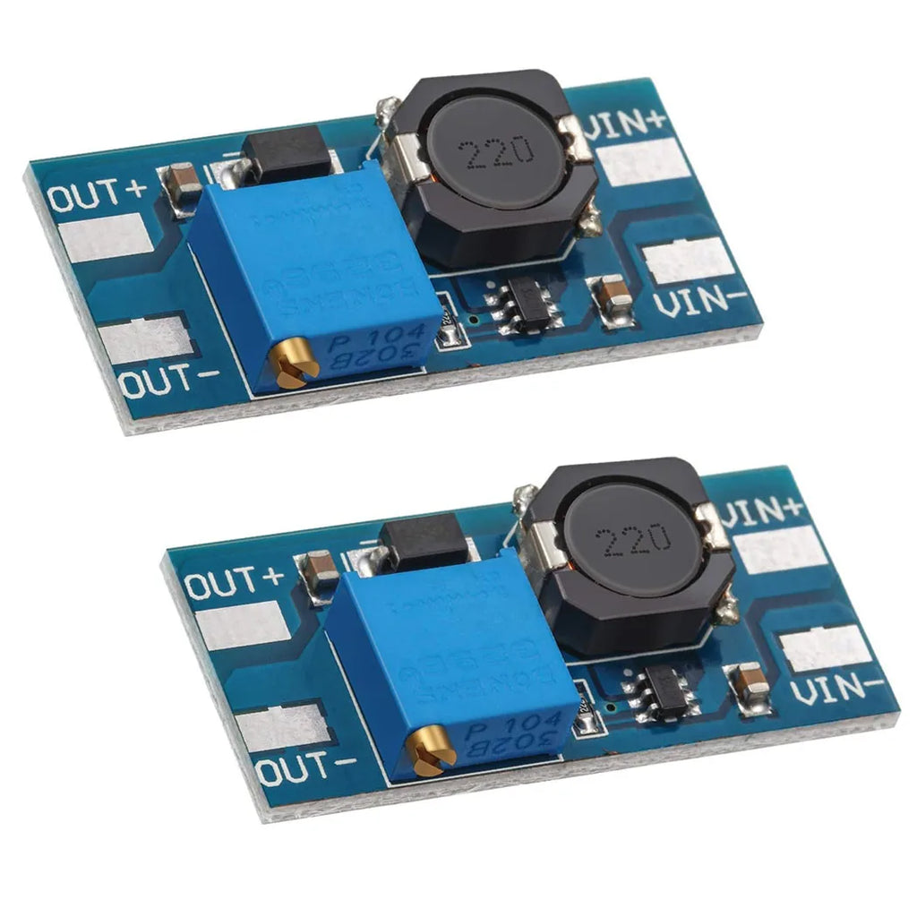 5/10PCS MT3608 DC-DC Step Up Boost Power Converter 2A Module Adjustable Step Up Voltage Regulator Board 2-24V to 5V-28V Output