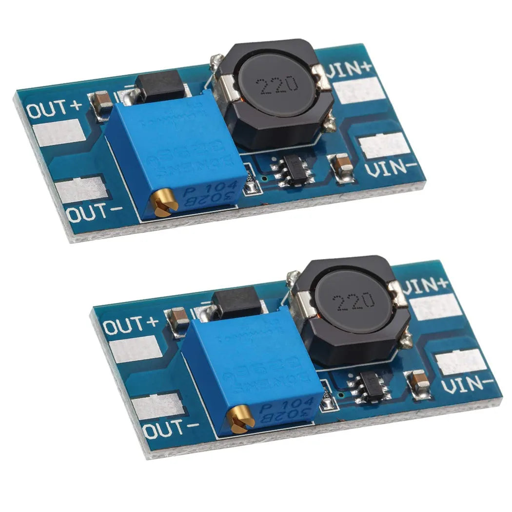 5/10PCS MT3608 DC-DC Step Up Boost Power Converter 2A Module Adjustable Step Up Voltage Regulator Board 2-24V to 5V-28V Output