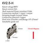 Wire Connectors Rail Type Electrical Quick Terminal Block Direct Insertion Instead Of UK ST PT Docking For Parallel Connection