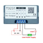 T3231 DC 12V 24V AC 110-220V Digital Time Delay Relay Module Cycle Delay Timer Red Blue Dual Display Timing Relay Switch for Car