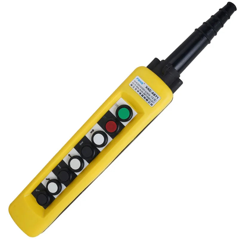 2/4/6/8 Pushbuttons Double Speed/Single speed Hoist Crane Pendant Control Stations With Emergency Stop For circuits XAC-A271