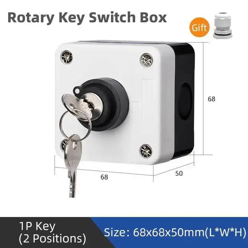 Push Button Box Switch Arrow Symbol Indicating Start Stop Recovery Reset Waterproof Emergency Stop Industrial Handheld Control