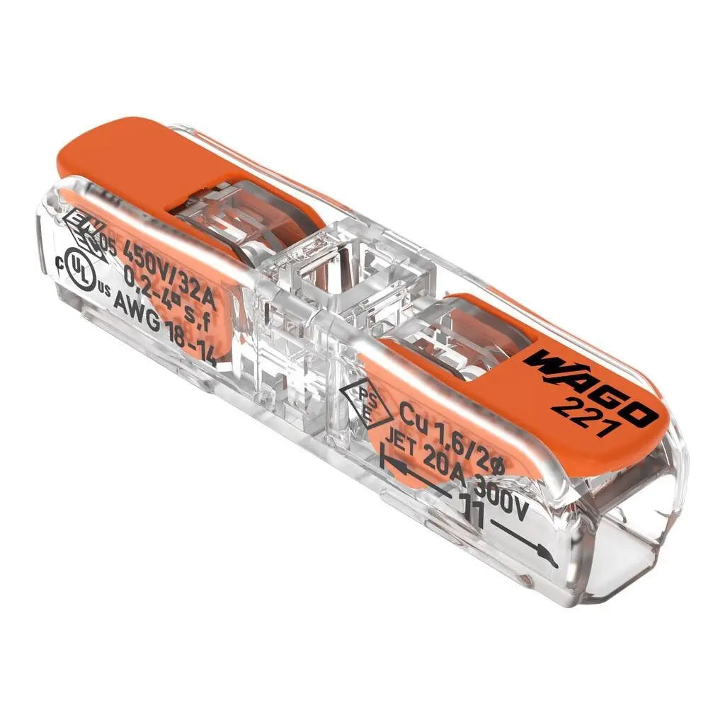 10Pcs WAGO 221‑412 221‑413 221‑415 221‑612 221‑613 221‑615 221‑2411 Electrical Wiring Terminal Connectors