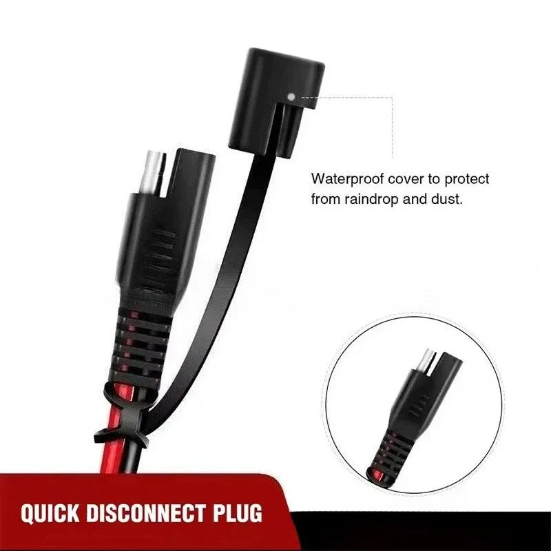 12AWG Terminal Fo Truck 12V SAE Cable Quick Release With Fuse Terminal Double O Connector Battery Charger Extension Adapter Wire
