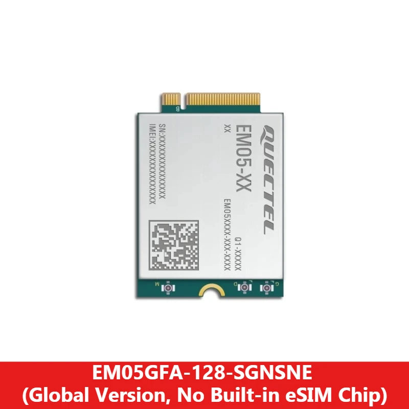 Quectel EM05 FDD-LTE/TDD-LTD M.2 4G LTE Cat4 Module EM05EFA-512-SGAS MIMO B1/B3/B7/B8/B20/B28/B38 with 4G Antenna