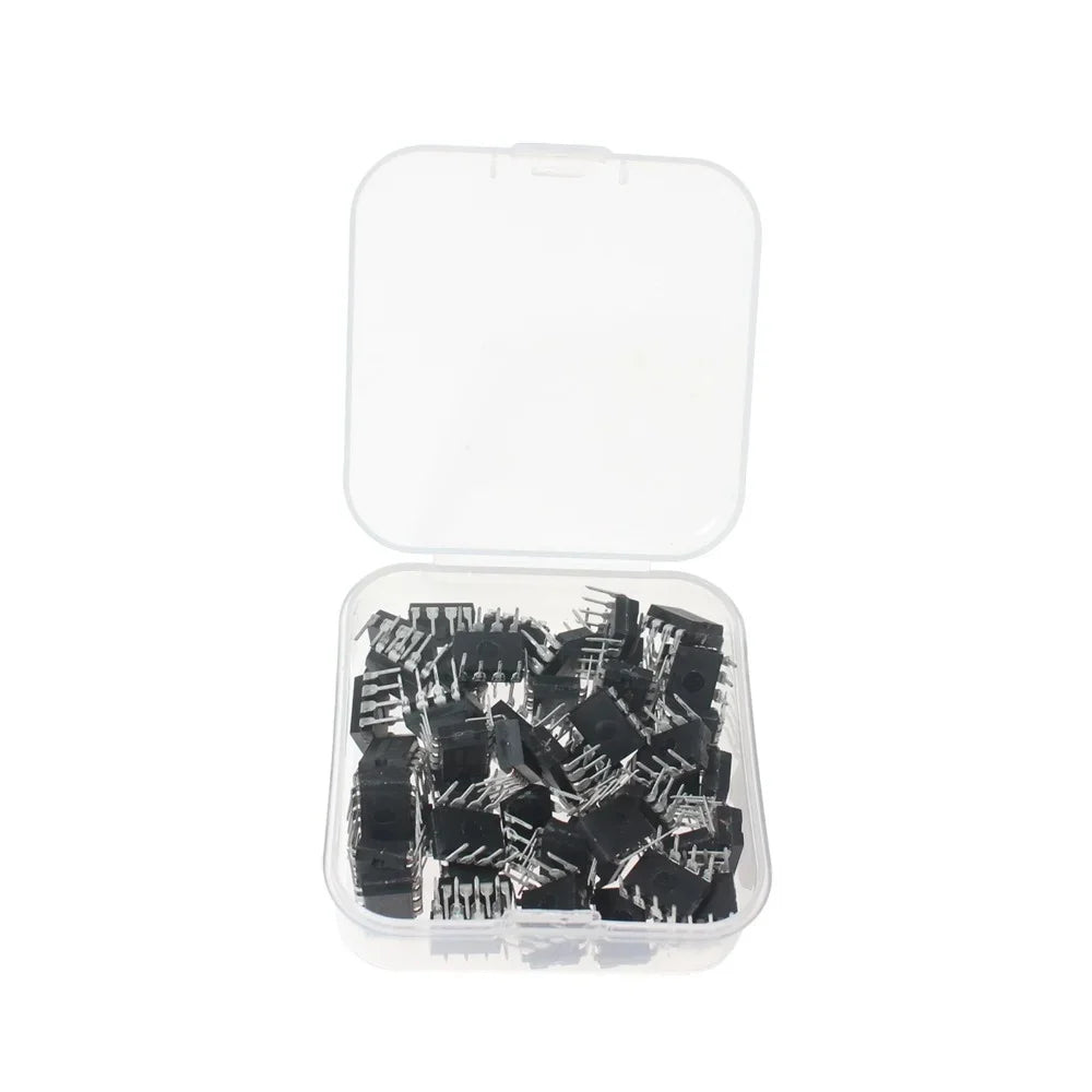 Takefast 10/25/50/100/500PCS Integrated Circuits NE555 NE555P DIP-8 IC Chip Kit