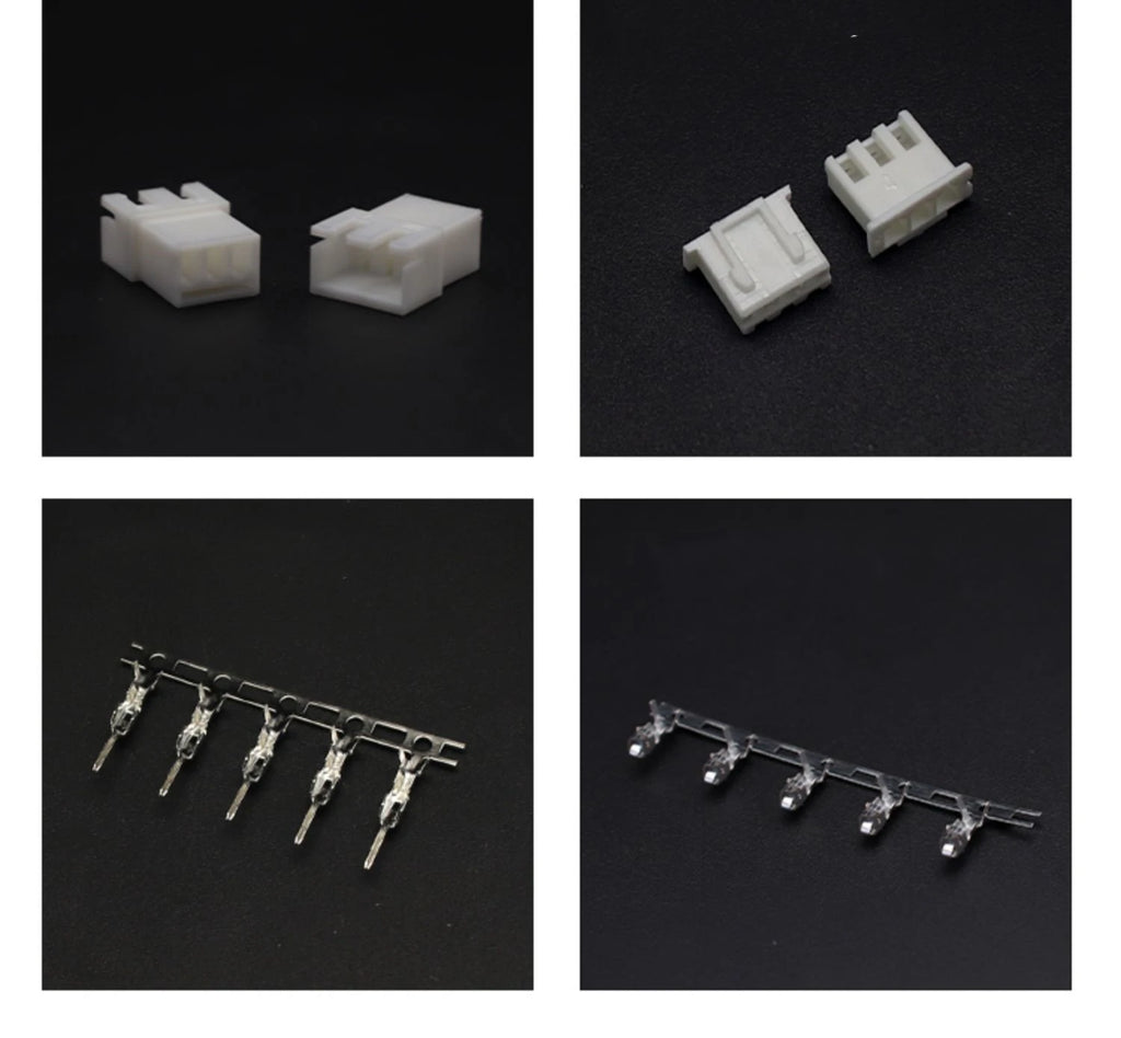 20Set/100Pcs XH 2.54mm Air Docking Connector Leads Header Male/Female Housing+Male/Female Terminals 2P~15Pin Plastic shell