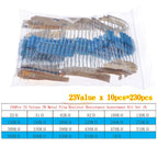 1/8W 1/4W 1/2W 1W 2W 3W 5W Metal Film Resistors Assortment Kit Set 1% Electronic Components Resistor Package