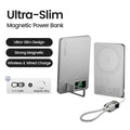 10000mAh Slim Power Bank for MagSafe,Magnetic Wireless 20W Fast Charging Portable External Battery For iPhone 12-17 Pro Samsung