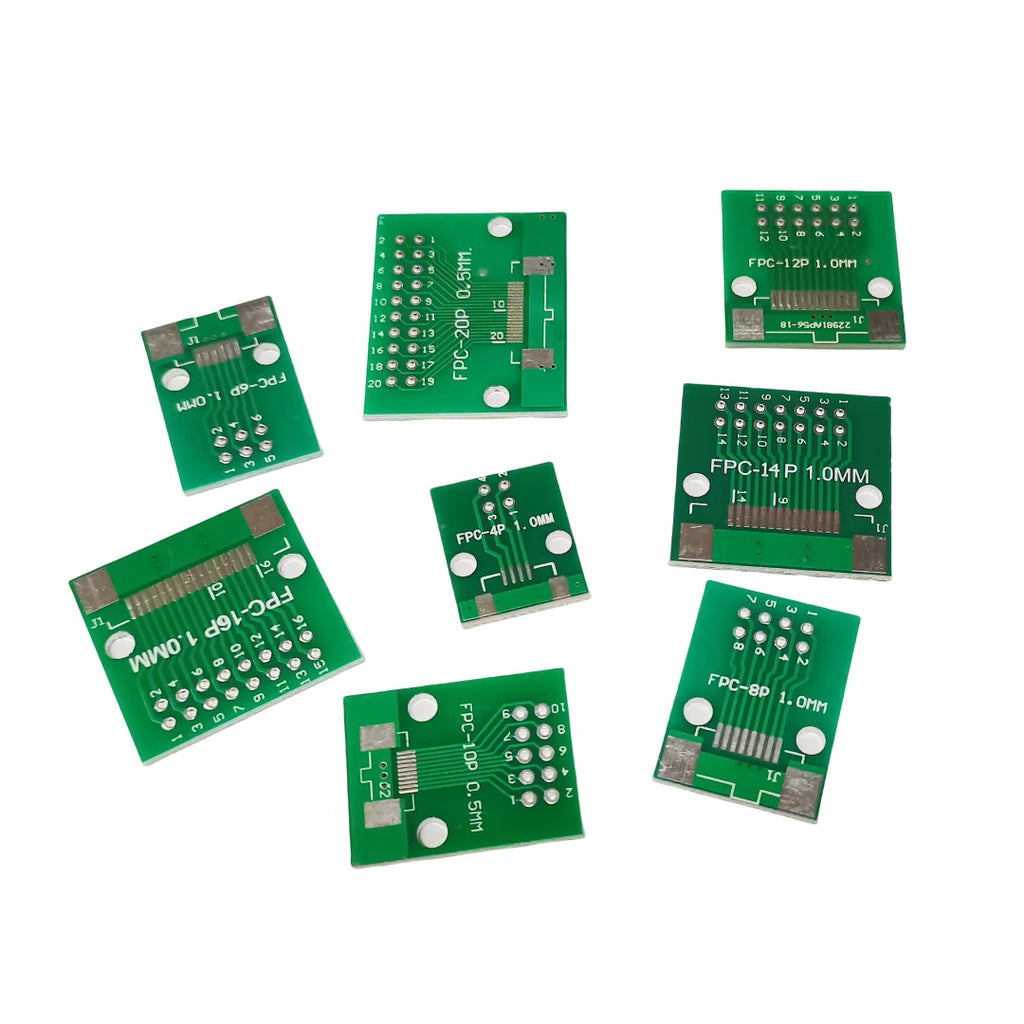 10PCS FFC/FPC Adapter Plate 0.5 to 2.54MM 4P/6P/8P/10P/12P/14P/15P/16P/20P/24P/26P/30P/32P/34P/36P/40P/45P/50P/52P/60P/80P/96P