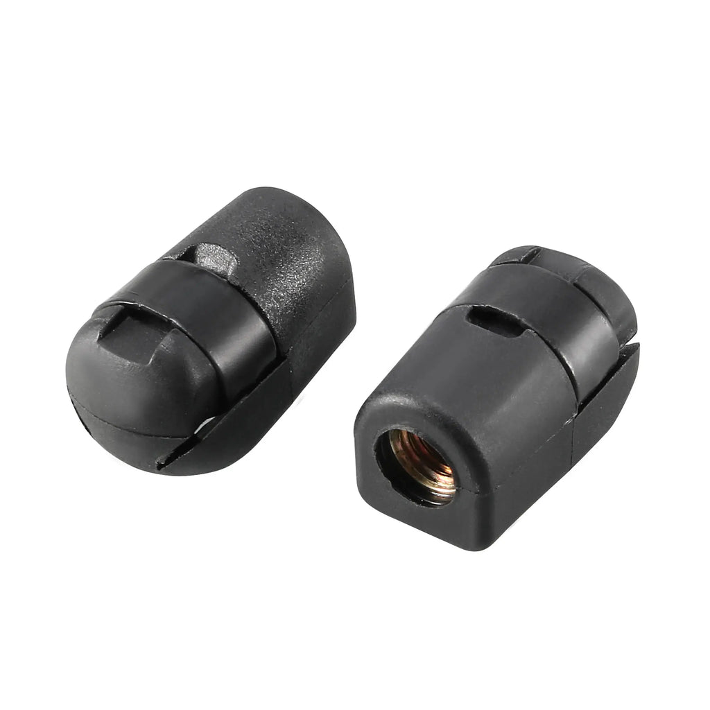 2pcs M8 Female Threaded Gas Spring Strut Connector End Fitting 31x18x18mm Gas Spring End Fitting Black PA66 Replacement