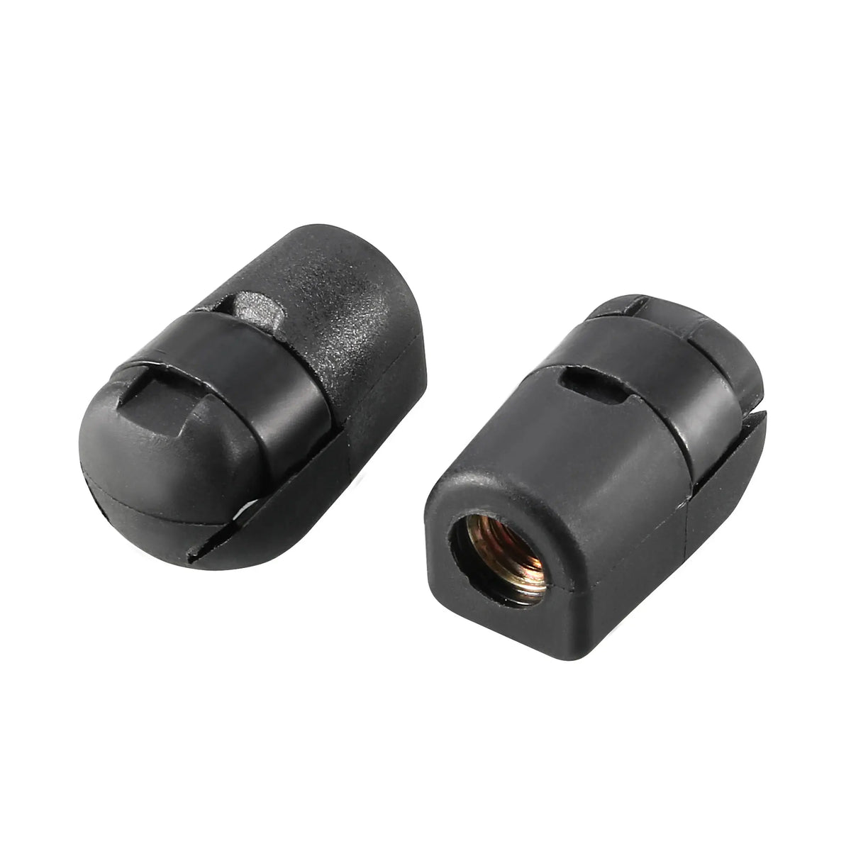 2pcs M8 Female Threaded Gas Spring Strut Connector End Fitting 31x18x18mm Gas Spring End Fitting Black PA66 Replacement
