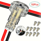 10/100PCS Wire Cable Snap In T2 Connector No-solder No-peel Quick Terminal Connections Joiners Auto Plug Electrical Accessories