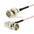 75 Ohm RG179 Pigtail Cable BNC Male Straight Right angle To BNC Male Female for HD-SDI 3G-SDI Vedio CCTV Camera Camcorder  RF