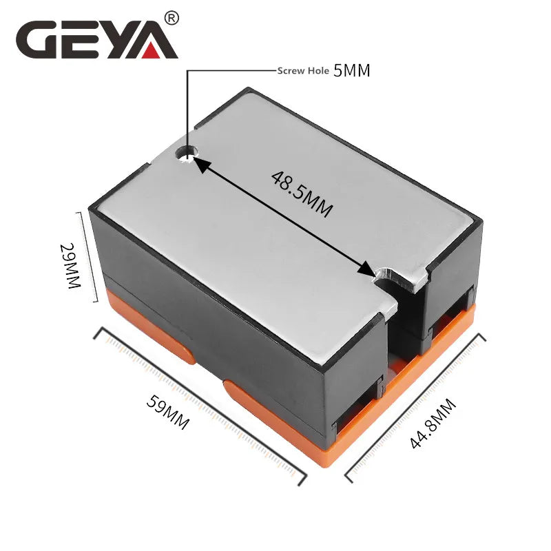 GEYA GSR1-1 Solid State Relay DC-AC DC-DC AC-AC Single Phase SSR 10A 25A 40A 60A 80A 100A 120A Without Cover