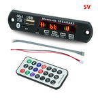* New Sale Wireless Bluetooth 5.0 5V MP3  Board Car Audio USB TF FM Radio Module MP3 Player with Remote Control