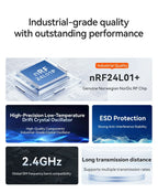 4PCS nRF24L01 nRF24L01P 2.4GHz PA LNA 20dBm Wireless Module SPI Antenna SMA-K Transceiver Receiver Tansmitter EBYTE E01 Series
