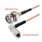 HD SDI Cable Straight BNC Female to Mini BNC DIN 1.0/2.3 CC4 Male RG179 Pigtail 75 Ohm for Blackmagic HyperDeck Shuttle
