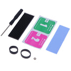1set M.2 SSD Heat Sink NVME NGFF M.2 2280 Solid State Hard Disk Aluminum Heatsink Cooler Radiator Thermal Cooling Pad For PC