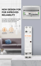 ETEK Modular Contactor Din Rail Automatic 2P 4P 230V Single-phase Three-phase 16A/20A/25A/40A/63A  EKMF