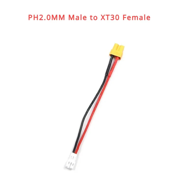 PH2.0 To XT60/XT30 Plug Battery Charging Adapter Cable Cord Female Male Plug To PH2.0-M XT60-F XT30-F High Current Connector