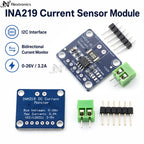 1/3/5/10PCS INA219 MCU-219 I2C IIC Zero Drift Bidirectional Current Power Monitoring Sensor Breakout Module 3V-5V DC 0-26V 3.2A