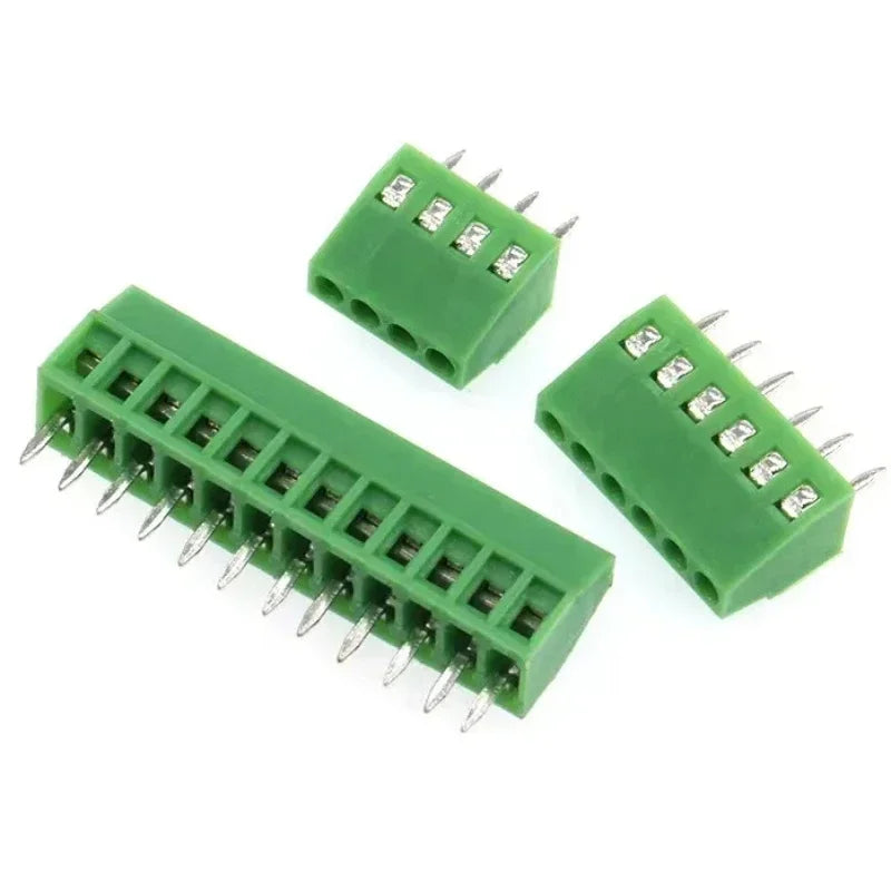 10pcs 2.54MM PCB Universal Screw Terminal Blocks Connector 2/3/4/5/6/7/8/9/10-12 Pin/Poles KF128 Straight Pin Copper