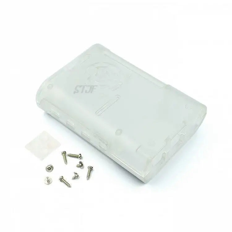 for Raspberry Pi 4B ABS injection molded case with a black and white heat dissipation fan