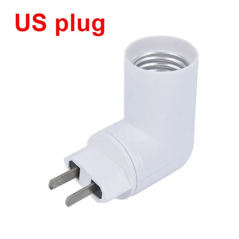 PP-E27 Adjustable E27 LED Light Lamp Bulb Bases Socket Holder Bulb Adapter Plug Converter Adapter Light Lighting EU US Adaptor