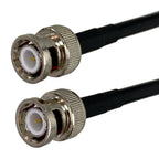 RG316 RG174 RG58 RG400 RG142 BNC Male Plug to BNC Male Connector Crimp RF Coaxial Jumper Pigtail Cable Wire  6inch~20M