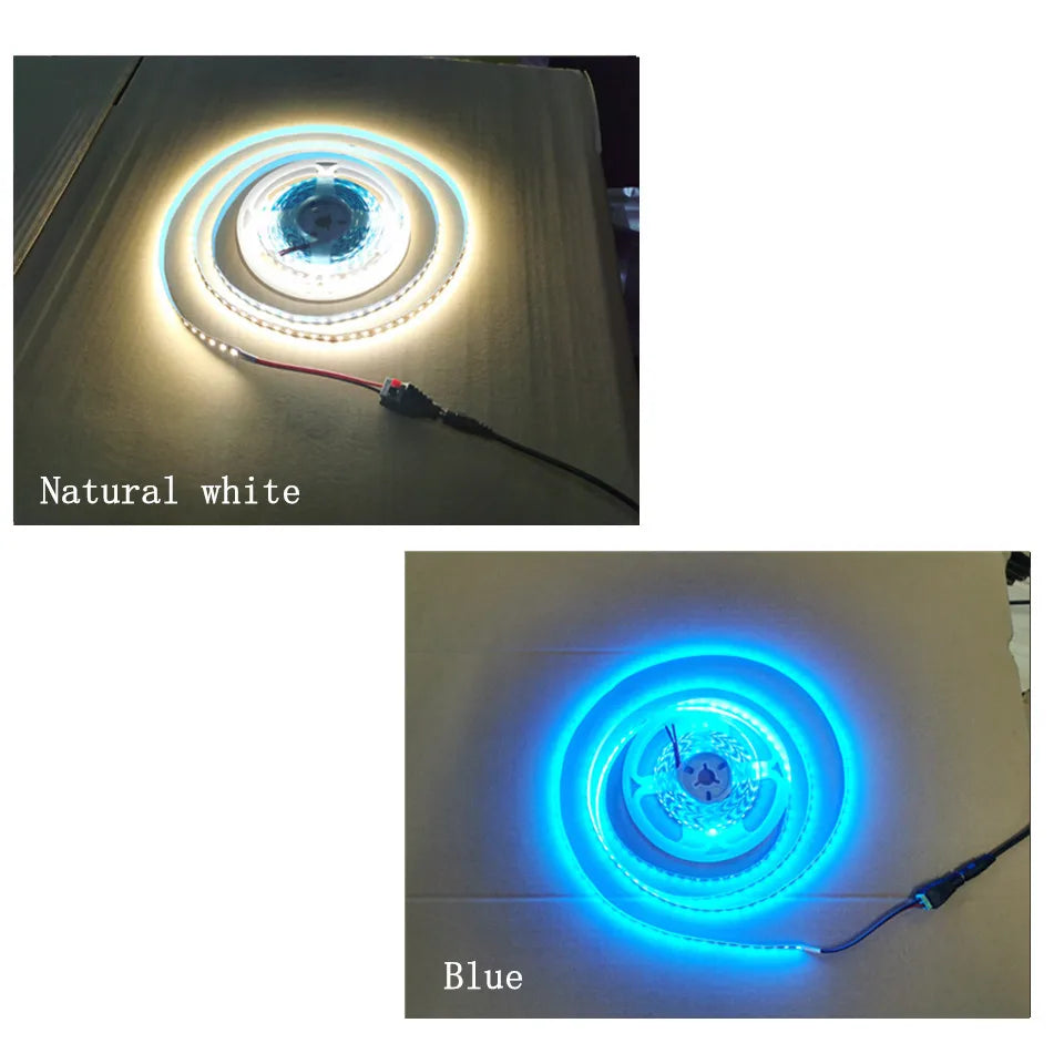 12V LED Strip 2835 8mm 5m IP20 Non Waterproof 120LEDs/m Blue/Red/Green/White /Warm White/Yellow/Pink/Natural White/Ice blue