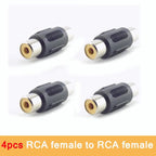 4Pin M12 GX12 Aviation Head Male/Female to RCA DC Male Female Connector Cable Plug Cord Converter for Car Rear Camera Monitor T1