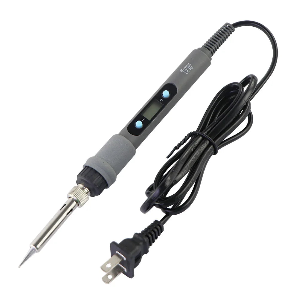 80W Digital Display Soldering Iron Set With Adjustable Temperature Tin Wire Multimeter Repair Tool With Soldering Iron Head