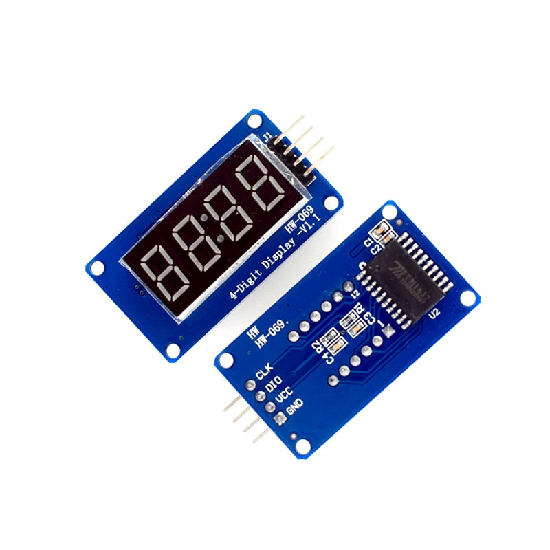 TM1637 4 Bits/TM1638/MAX7219 8 Bit Digital LED Display Module 7 Segment 0.36Inch Clock RED Anode Tube Four Serial Driver